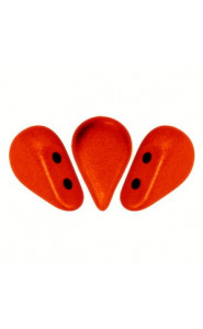 Amos par Puca® beads Opaque coral red ab 93200/28701